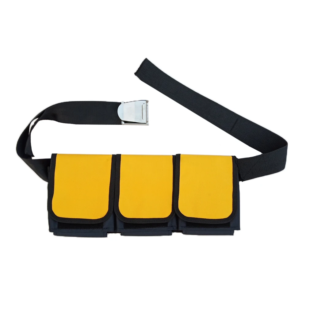 MagiDeal Scuba Diving 3 4 5 Pockets Weight Belt Heavy Duty Waist Strap Gear for Snorkeling Free Diving Spear Fishing  