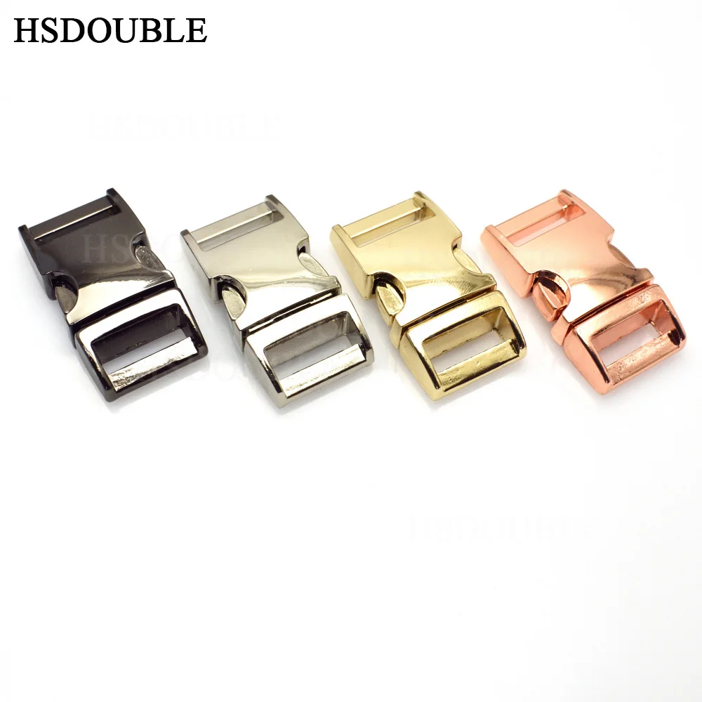 

1pcs 5/8"(16mm) 4 color metal paracord buckle side release buckle small dog collar clips Paracord Shackles Accessories