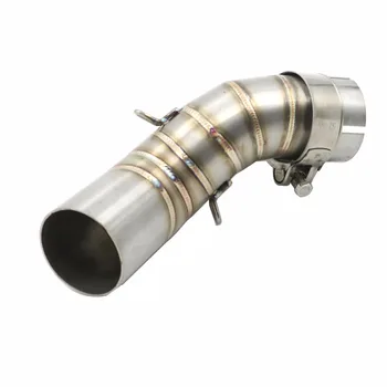 

Motorcycle Stainless 51mm Inner Exhaust Muffler Middle Link Pipe Slip on For Kawasaki Z900 Z 900 2017 2018 17 18
