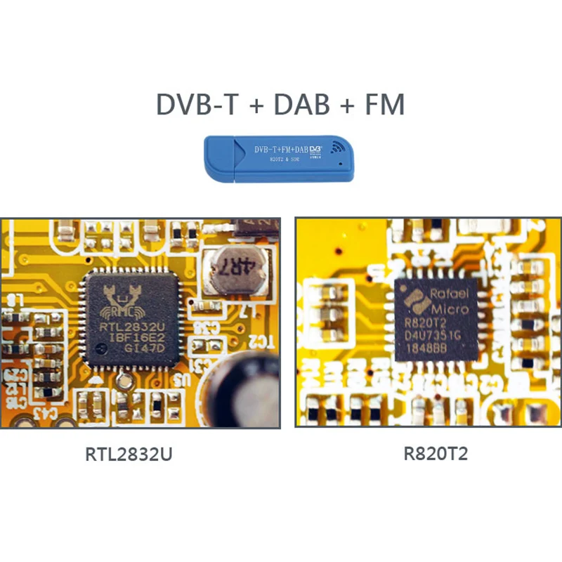 Software Radio RTL2832U+R820T2 RTL-SDR ADS-B DVB-T DAB SDR Receiver Software Radio RTL2832U+R820T2 RTL-SDR ADS-B DVB-T DAB SDR Receiver