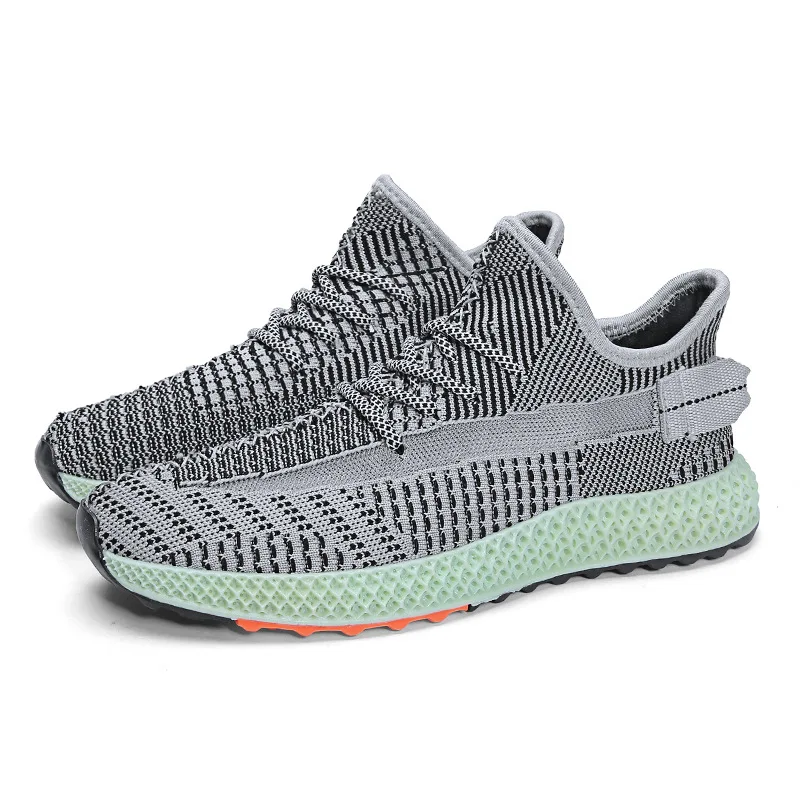 

Men's Sneakers 2019 Summer New Men's Shoes Fly Woven Shoes Men Sports Shoes Breathable Mesh Running Shoes Casual Shoes Male