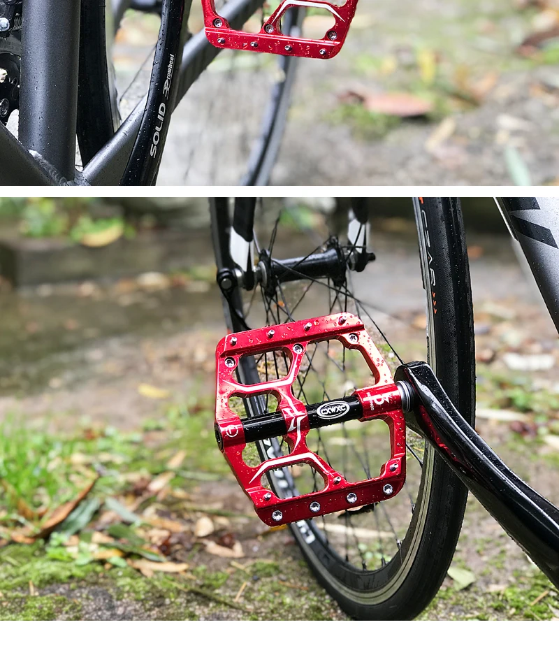 CXWXC Cr-Mo Axis велосипедные педали, для MTB Road 3 герметичные подшипники педали, широкая платформа противоскользящие педали велосипедные аксессуары