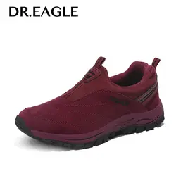 DR. EAGLE/осенние женские кроссовки для бега, женские зимние спортивные кроссовки для пожилых людей, женские кожаные кроссовки из свиной кожи