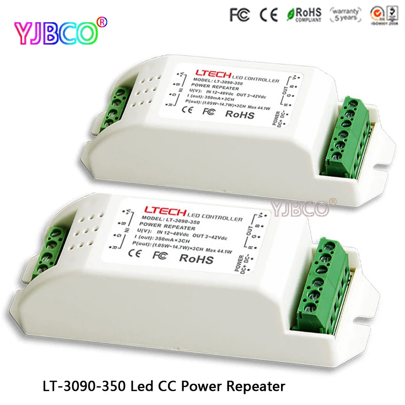 

led controller LT-3090-350 Led CC Power Repeater,DC12-48V input;CC 350mA*3CHoutput led controller for rgb led Lamp