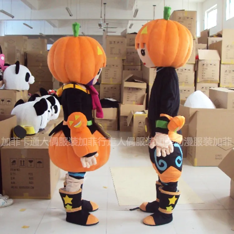 Halloween Pumpkin Mascot Costume Vegetables Theme Mascot Costume Adult Cartoon Fancy Dress for Carnival Masquerade Free Shipping