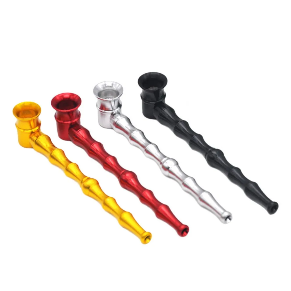 Buy Metal Bamboo Tobacco Stems Smoke Metal Pipes Portable Creative Smoking Pipe