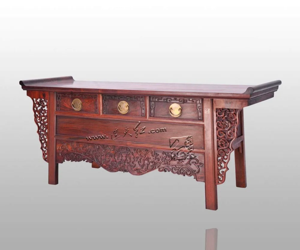 Drawing Room TV Stand Rosewood Home Furniture Solid Wood Bedside Cabinets China Antique Wooden Counter Redwood Lockers Classical