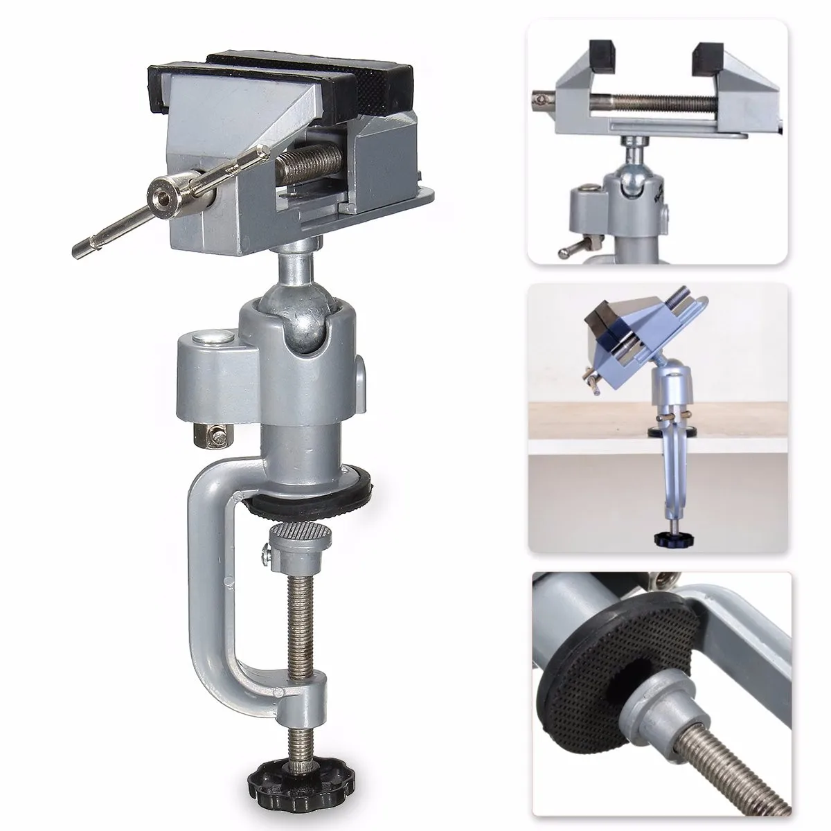 Aluminium Alloy 360 Degree Rotating Universal Vise Precise Mini Vise