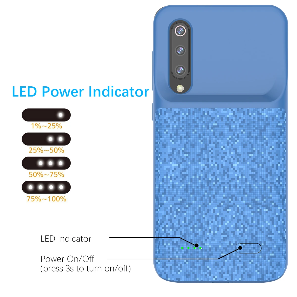 Neng External Cover Backup power bank Charging Capa For Xiaomi Mix2 2s Shockproof Battery Charger Case 5200mAhFor Xiaomi A2 Case