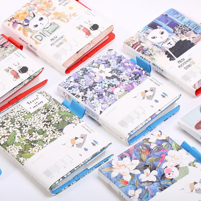 

Hardcover Diary Notebook Cute 128 Sheets Faux Leather A6 Planner School Supplies Papelaria Office Stationery Children Gifts