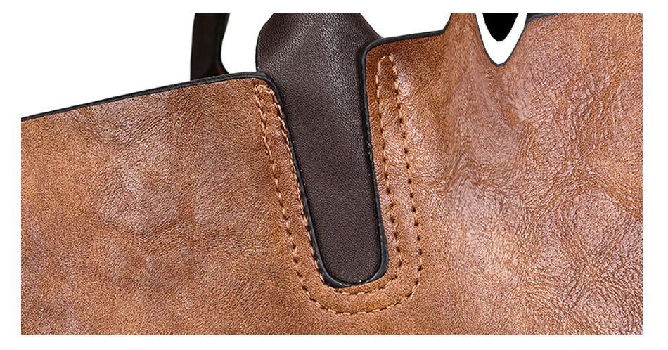 Herald модные женские сумки набор 3 шт. большие повседневные сумки-тоут кожаная женская сумка на плечо дамская сумочка+ сумка-мессенджер+ кошелек