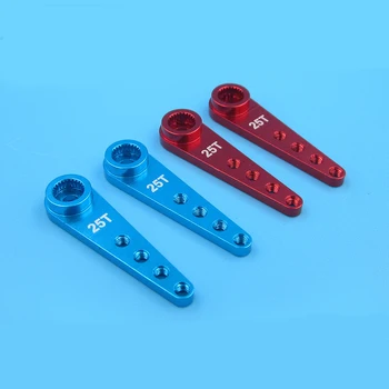 

4PCS Reinforced 25T Servo Arm CNC Metal Steering Half Servo Arm Horn L37mm Server Rocker Arms for RC Boats Futaba MG995 MG996