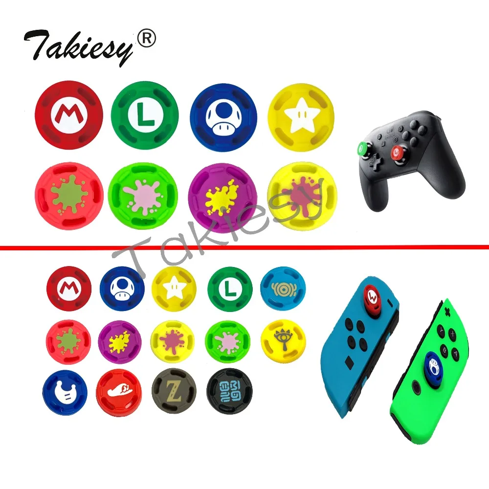 

4pcs nitendo switch Silicone Joystick Thumb Stick Grip Cover for Nintend Switch Joy-Con Controller for Switch Pro Controller