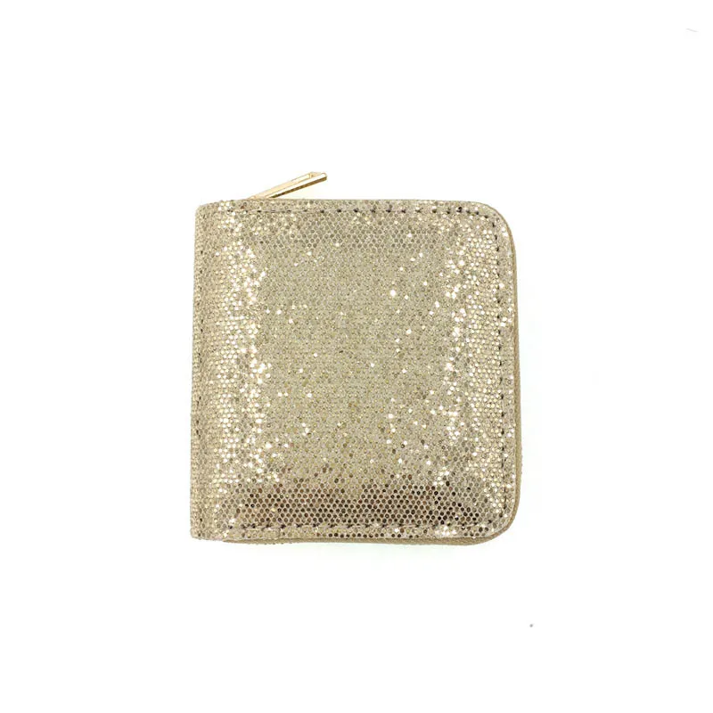 KANDRA New Women's Wallet Small Gold Glitter Short Wallet Women Sequined Bank Credit Card Bolder Woman's Gift Wholesale KANDRA New Women's Wallet Small Gold Glitter Short Wallet Women Sequined Bank Credit Card Bolder Woman's Gift Wholesale