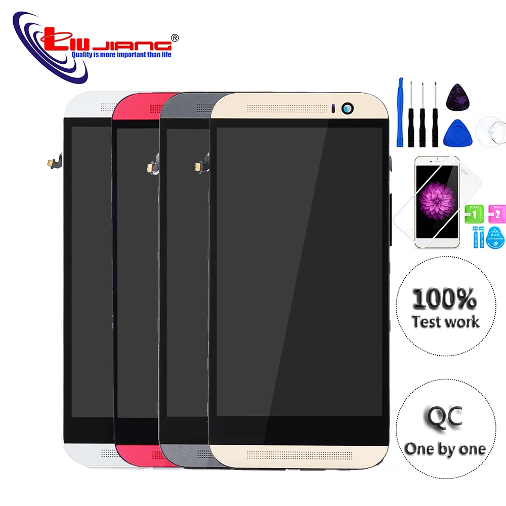 

New LCD For HTC ONE M8 831c Display Touch Screen Digitizer with Frame Assembly1920x1080 Replacement Repair parts