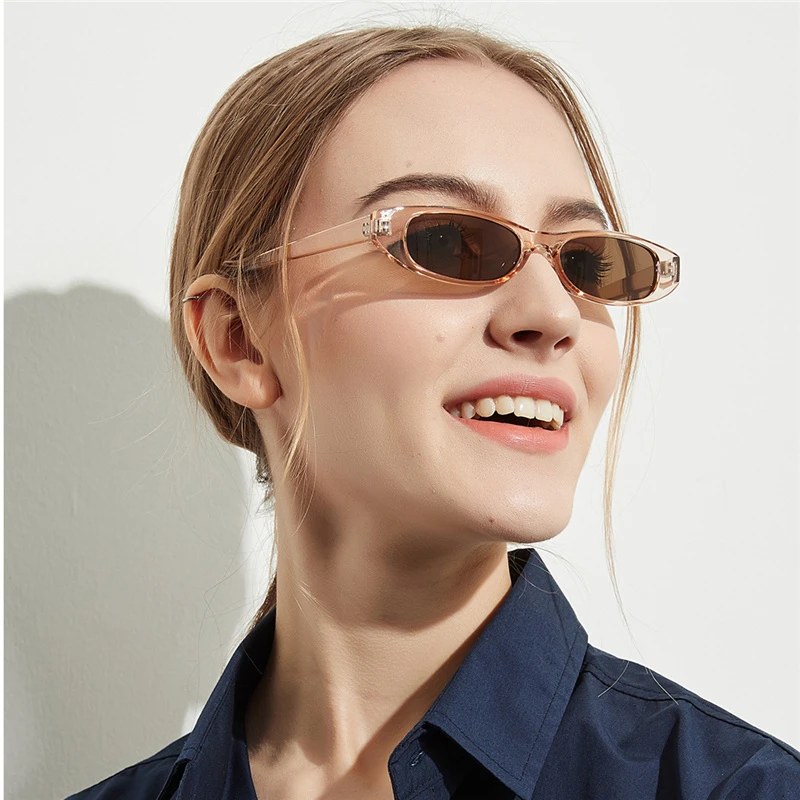 

2019 Vintage Rectangle Sunglasses Women Cat Eye Designer Ladies Small Frame Black Red Sun Glasses Brand Retro Skinny Eyewear