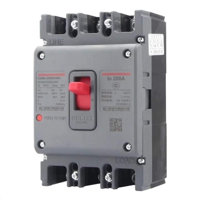 

DELIXI CDM3 200A Air switch, circuit breaker