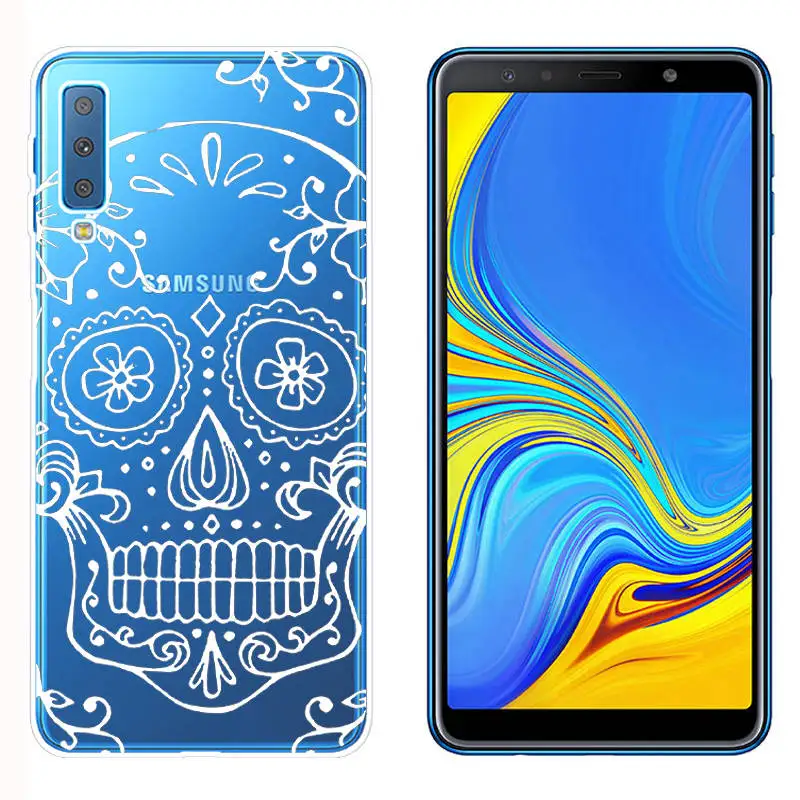 Arvin Silicone Fundas for Samsung Galaxy A7 2018 A5 A8 Plus 2018 Soft TPU Phone Cases FOR Samsung A750F Painted Case for A320 (20)
