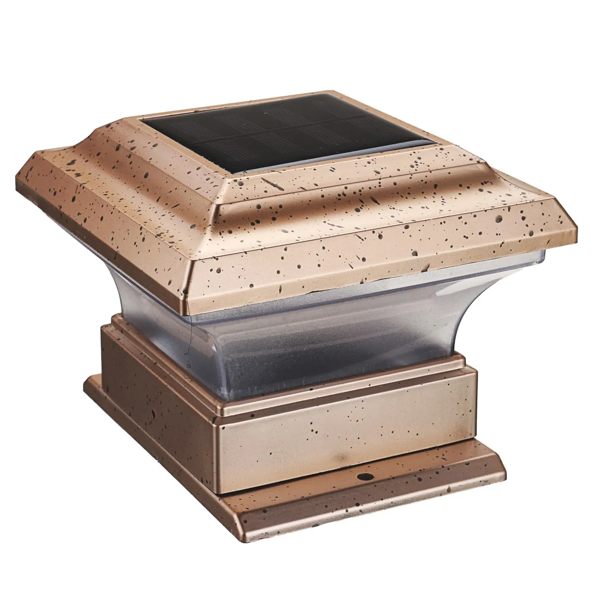 

Outdoor Solar Powered LED Light Square Post Deck Cap Fence Garden Landscape Lamp