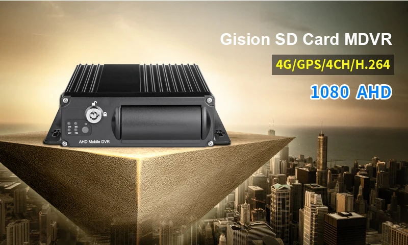 Онлайн 4G Мобильный DVR, 4-канальный двойной SD AHD 1080 DVR 4G+ gps Функция, для просмотра видео в реальном времени на ПК/Iphone контрольное записывающее устройство
