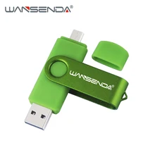 Original Wansenda S100 OTG USB Flash Drive 128GB 64GB 32GB 16GB 8GB 4GB Pen Drive USB 2.0 pendrive for Android/PC with package