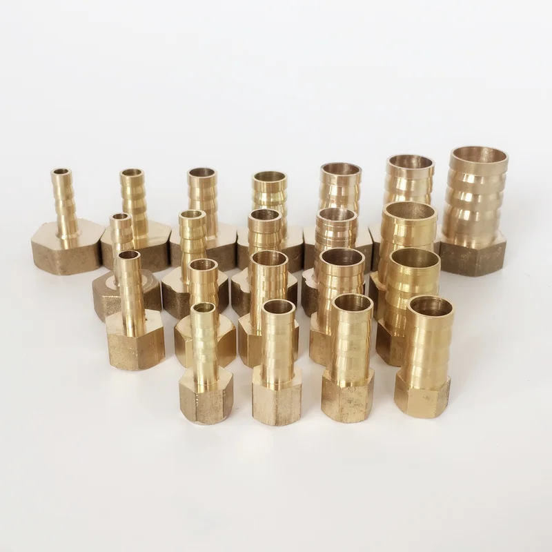 

Brass Pipe Connectors 6mm 8mm 10mm 12mm 14mm 16mm 19mm Barbed 1/8" 1/4" 3/8" 1/2" Female Thread Brass Joint Coupler Fittings