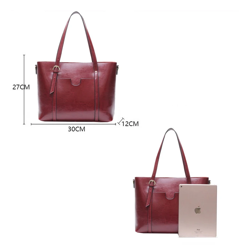Для женщин разделение кожаная сумка Винтаж Дизайнерская Высокое качество известный бренд Tote плеча дамы руки сумки
