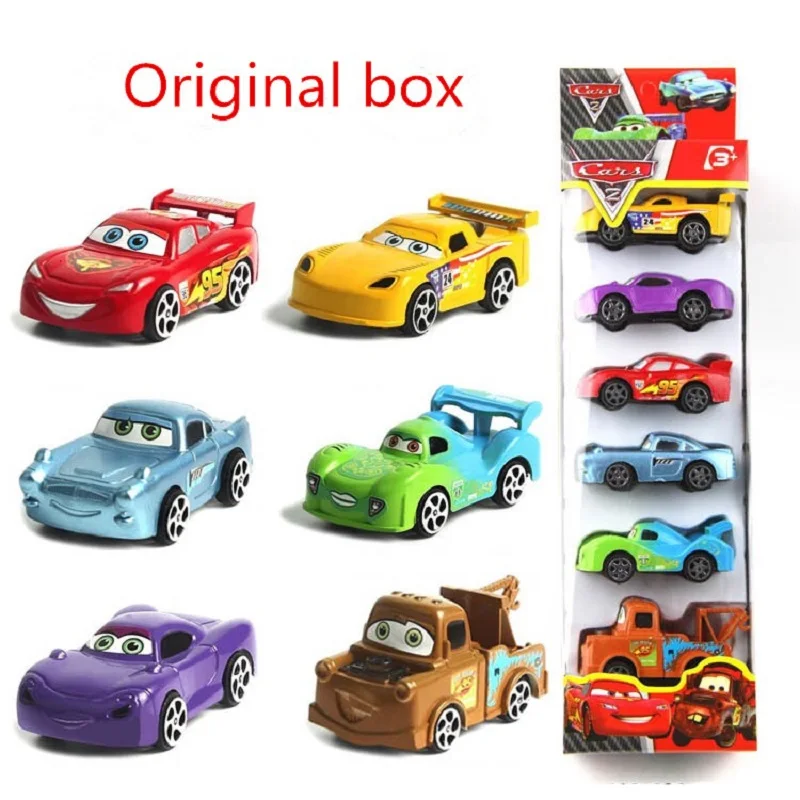 Автомобили disney Pixar Cars 3 6 шт./лот литье под давлением 1:55 коллекция Storm Jackson Lighting McQueen Smokey Высококачественная игрушка из пластика - Цвет: B
