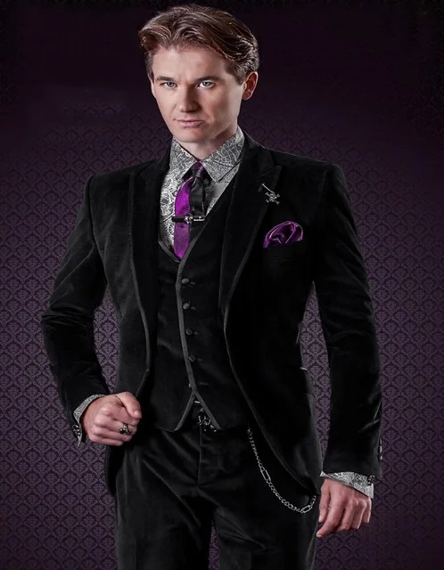 2017-New-Fashionable-One-Button-Black-Velvet-Groom-Tuxedos-Groomsmen-Mens-Wedding-Suits-Formal-Blazer-Jacket