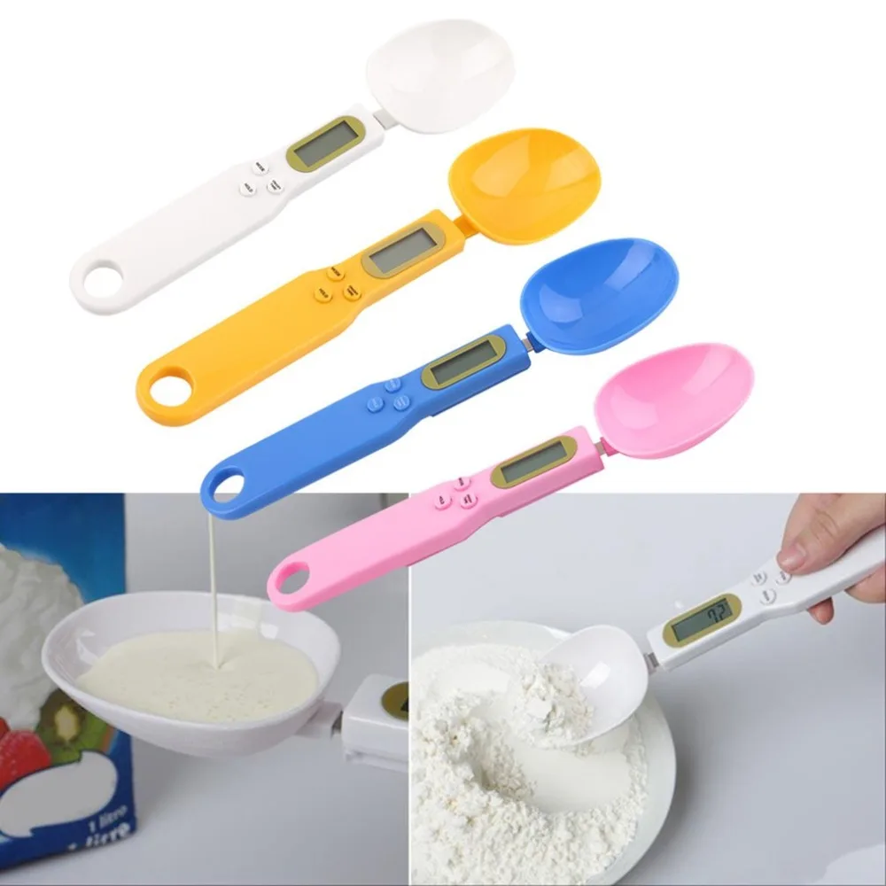 

1 pc New Arrival Popular 500/0.1g Digital LCD Measuring Spices Butter Flour Food Kitchen Lab Electronic Spoon Weight Scale
