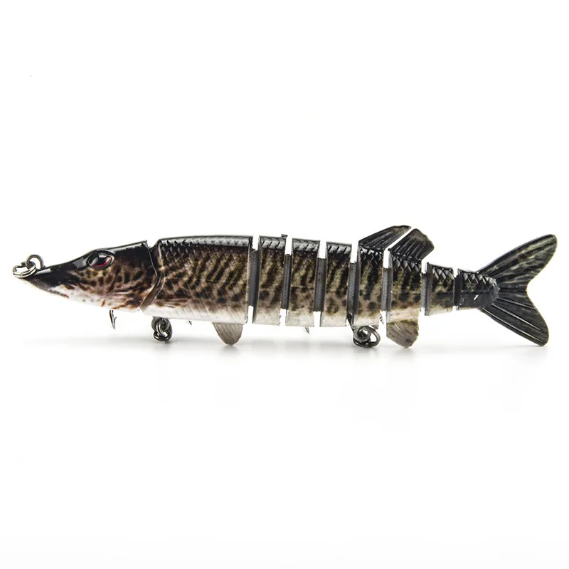 

2 color lures bionic hard bait 8 road sub bait 12.5cm 20g shallow water simulation of multi colored section bait