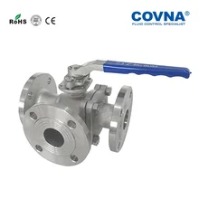 Кованые из нержавеющей стали 3 способ фланец 4 дюймов шаровой клапан