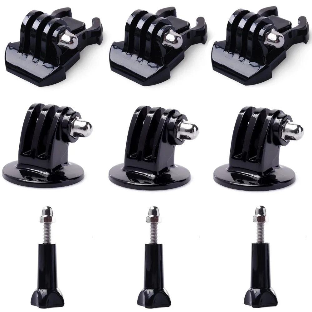 3x Buckle Clip Basic Mount/Tripod Mount Adapter/Long Thumb Screw with