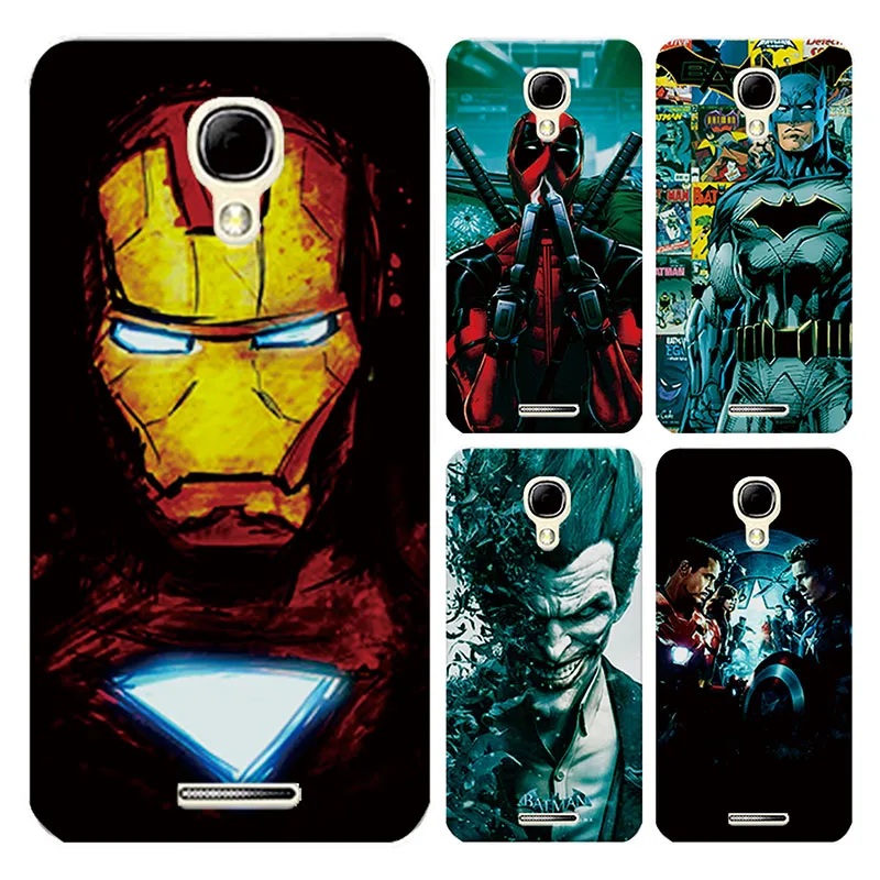 

For Alcatel One Touch Pixi 4 5.0" 5010 Case Cover Charming Marvel Avengers Captain America Iron man Funda Capa For Alcatel 5010D