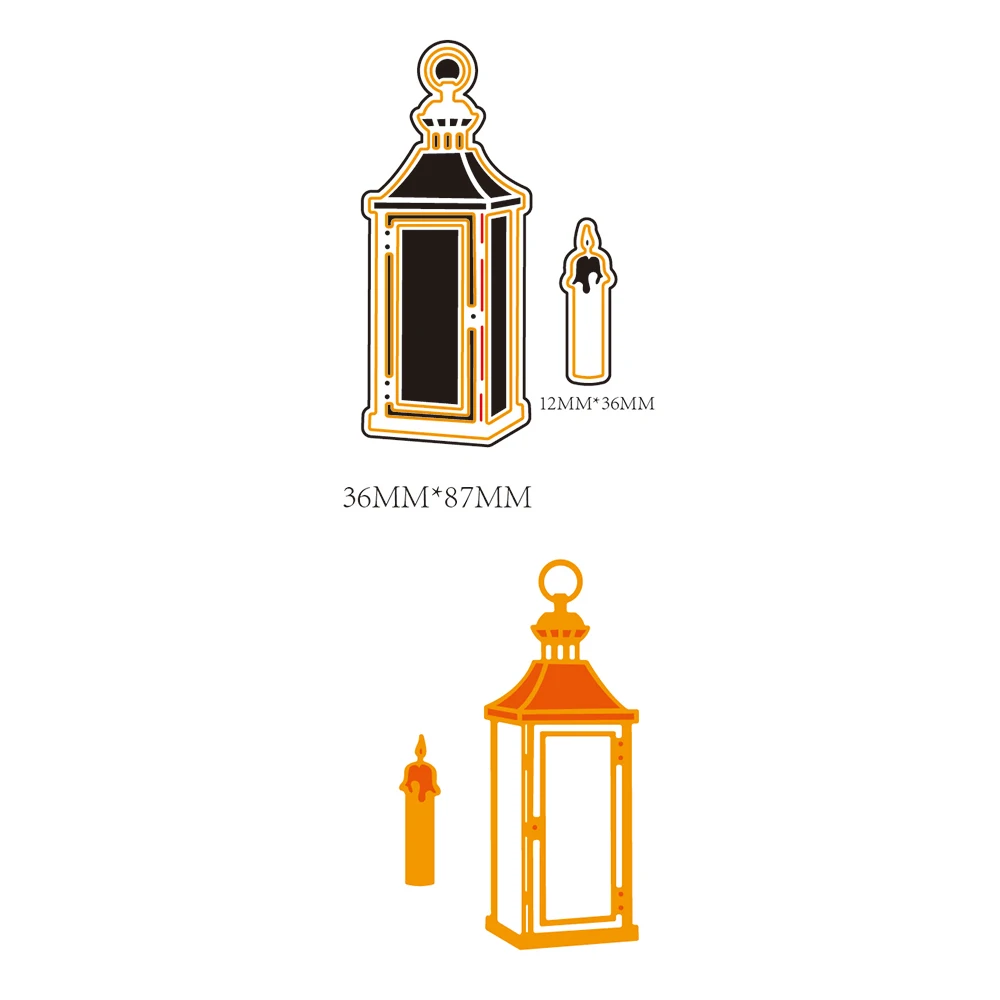 New Arrival Candle Light Metal Cutting Dies for DIY Scrapbooking and Stamps Card Album Making Stencil Embossing Craft | Дом и сад