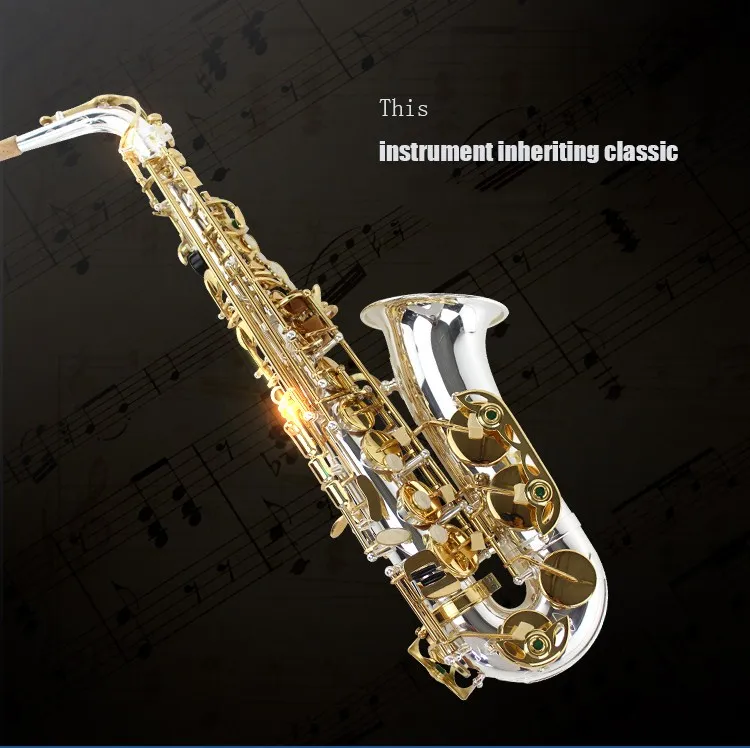

High Quality Japan SUZUKI E-flat Alto saxophone Gold plating musical instrument professional performance Free shipping