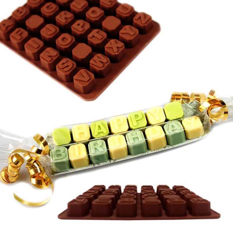 letter number silicone cake chocolate