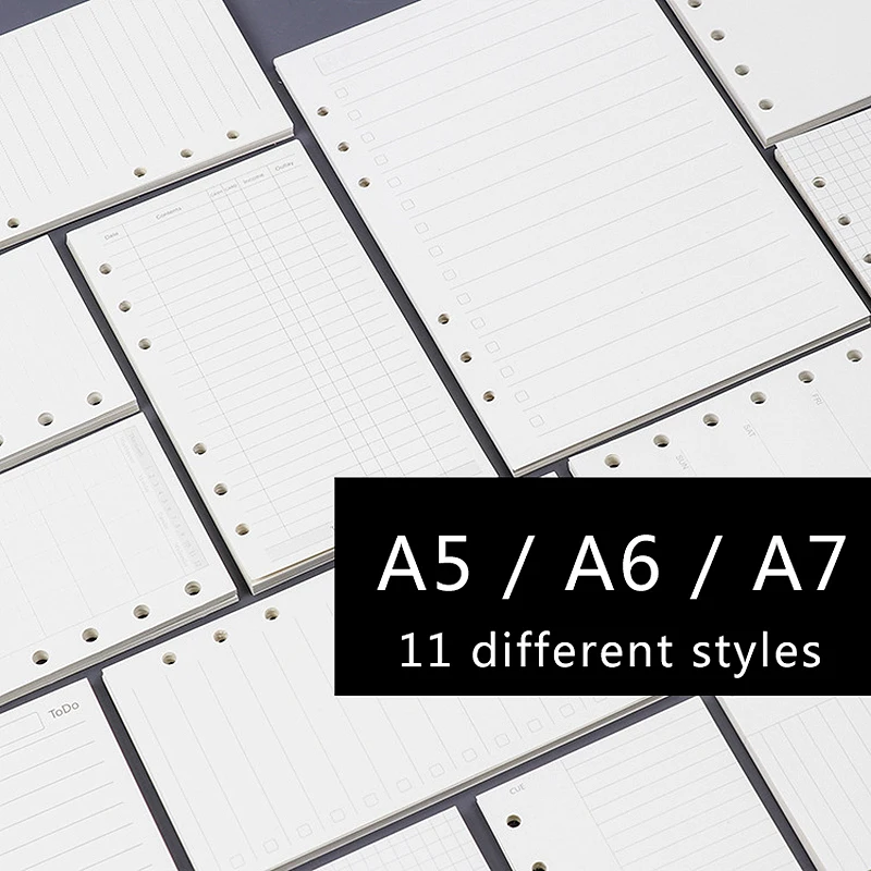 A5 A6 A7 MUJI Style Loose Leaf Notebook Paper Inner Page Refill Spiral Planner Dairy Weekly Monthly Plan To do dotted grid blank A5 A6 A7 MUJI Style Loose Leaf Notebook Paper Inner Page Refill Spiral Planner Dairy Weekly Monthly Plan To do dotted grid blank