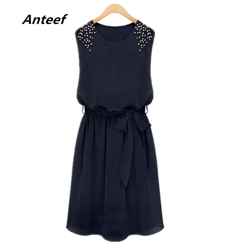 

new fashion summer style chiffon sleeveless women casual vestidos femininos 2015 dress party dresses