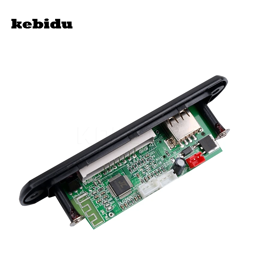 

kebidu Mini wireless 12V USB Power Supply TF Radio MP3 Decoder Board Audio Module for Car Remote Music Speaker