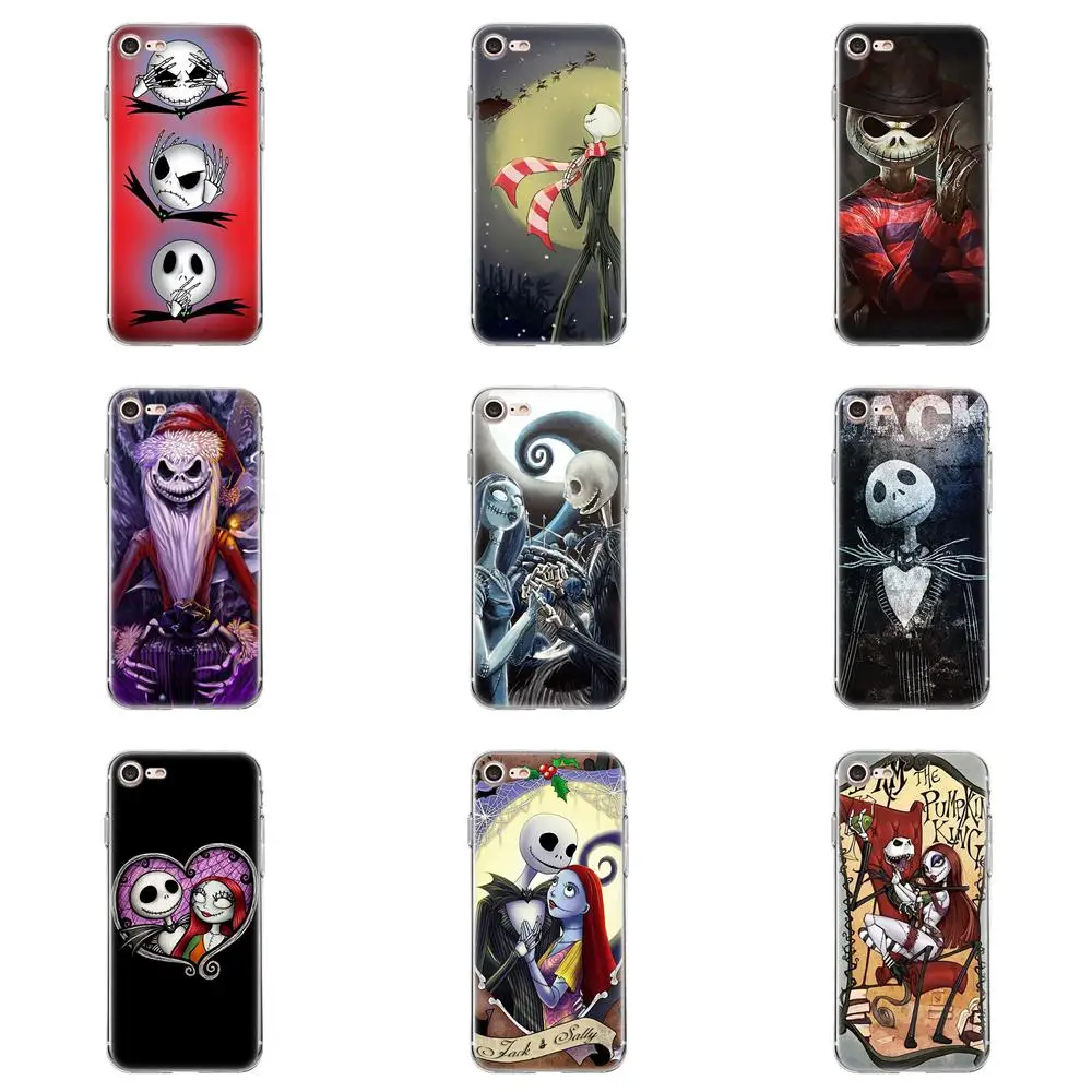 

Tpwxnx For Galaxy Alpha Core Prime Note 4 5 8 S3 S4 S5 S6 S7 S8 S9 mini edge Plus Soft TPU Art Print Cover Case Jack Skellington