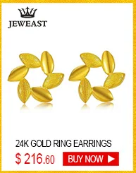 JLZB 24K Pure Gold Earring Real AU 999 Solid Gold Earrings Beautiful Gypsophila Upscale Classic Fine Jewelry Hot Sell New 2020