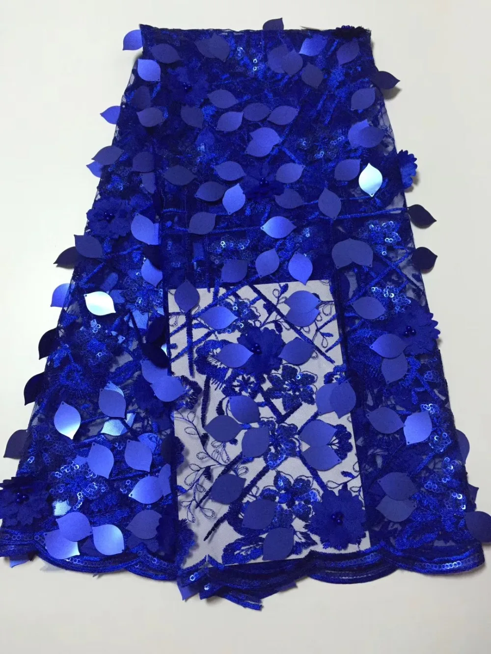 

French sequins Lace Fabric Embroidered African French Lace Materials Nigerian French Tulle Mesh Lace For Bridal
