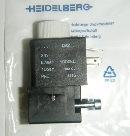 Solenoid valve 61.335.001/04 for Heidelberg SM/CD 102 offset printing press Original Solenoid valve 61.335.001/04 for Heidelberg SM/CD 102 offset printing press Original