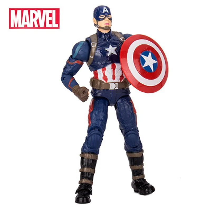 

2019 New Genuine 18CM Marvel Avengers 4 Endgame Captain America Action Figures Original Toys Superhero Dolls Kids Christmas Gift