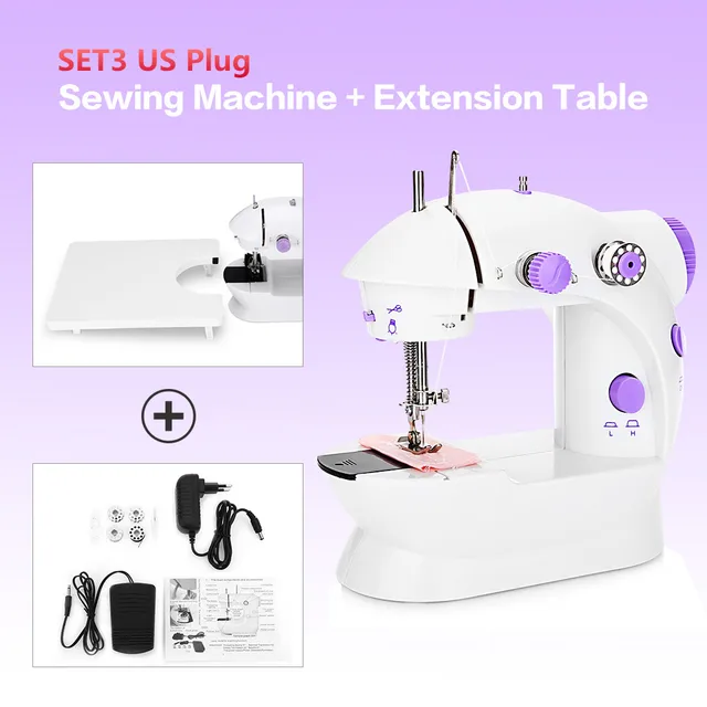 Mini Handheld Sewing Machine Dual Speed Double Thread Electric