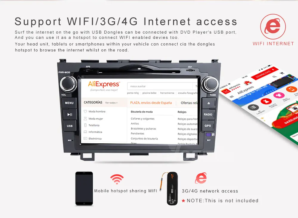 Flash Deal 2 Din Car DVD Player Radio For Honda CRV CR-V 2006 2007 2008 2009 2010 2012 GPS Navigation System Multimedia Head Unit Audio 10
