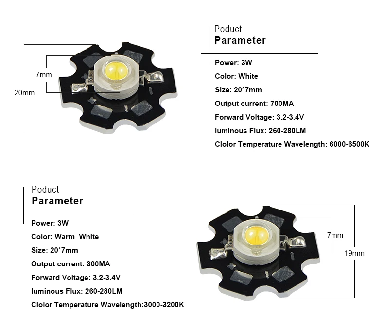 10 шт. 1 Вт 3 Вт светодиодный чип COB диоды SMD теплый белый RGB УФ лампа полного спектра для выращивания растений лампа алюминиевая печатная плата радиатор 3,2 в-3.4 в