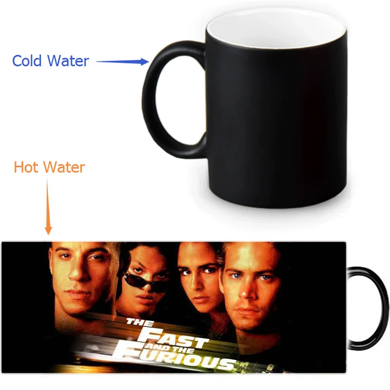 

The Fast and the Furious Custom Made Design Water Coffee Mug Novelty Gift Mugs Morphing Ceramic Mug 12 OZ Office Home Mugs