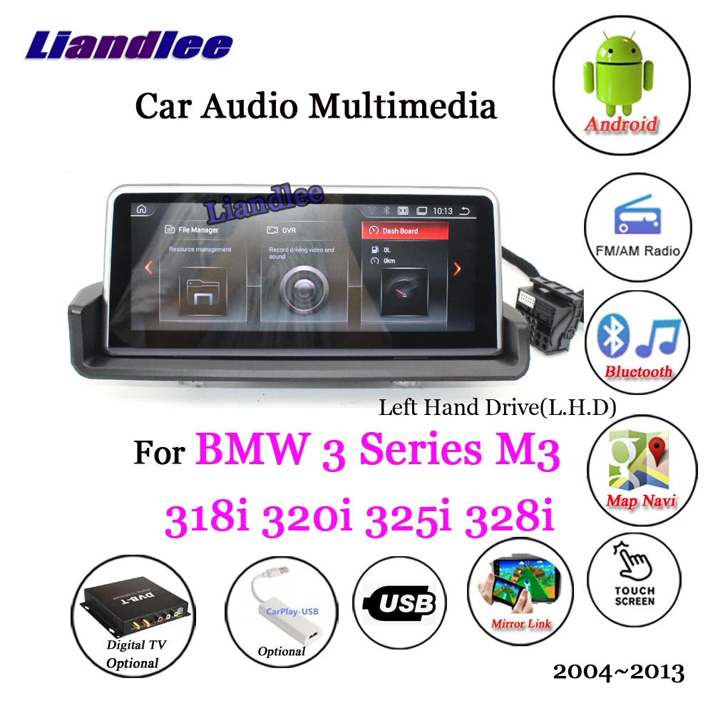 Liandlee для BMW 3 серии M3 318i 320i 325i 328i android-автомобильный Системы радио Idrive Carplay gps-навигатор мультимедиа